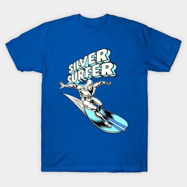 The Silver Surfer T-Shirt by littlepdraws